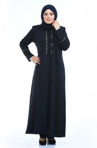 Navy Blue Abaya 8202-02