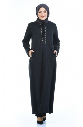 Anthrazit Abayas 8202-04