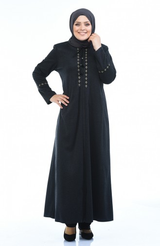 Anthracite Abaya 8202-04