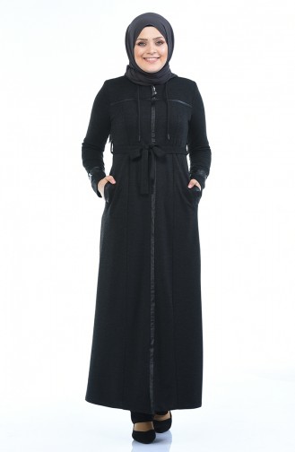 Anthracite Abaya 8203-04