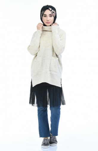 Beige Pullover 1473-01