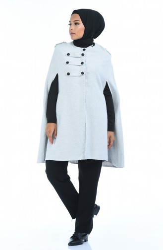 Poncho Hivernal a Boutons 1483-03 Pierre 1483-03