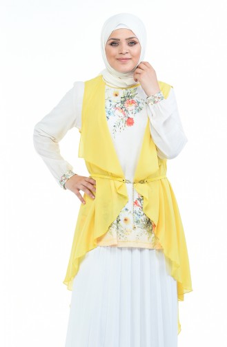 Ensemble Deux Pieces Tunique Gilet 8Y6859200-02 Jaune 8Y6859200-02