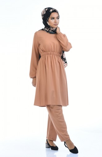 Elastic Tunic Trousers Double Suit 6023-02 Caramel 6023-02