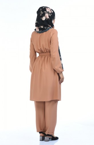 Elastic Tunic Trousers Double Suit 6023-02 Caramel 6023-02