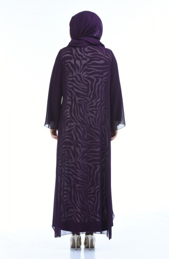 Zwetschge Hijab-Abendkleider 5940-02