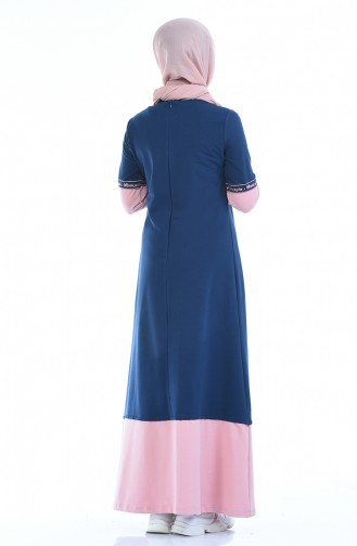 فستان وردي 4066-01