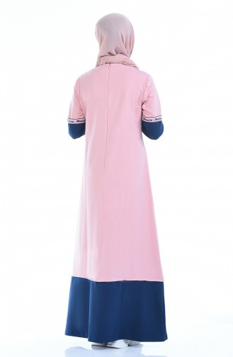 Pink Hijab Dress 4066-02
