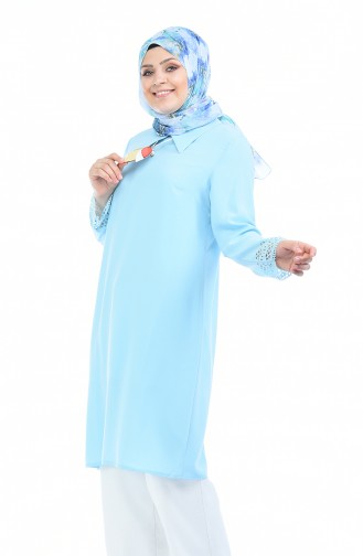 Tunique avec Collier Coupe Laser 6Y6675300-02 Bleu 6Y6675300-02