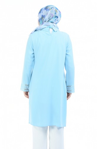 Tunique avec Collier Coupe Laser 6Y6675300-02 Bleu 6Y6675300-02