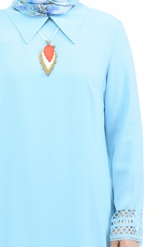 Tunique avec Collier Coupe Laser 6Y6675300-02 Bleu 6Y6675300-02
