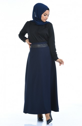 Navy Blue Skirt 4110-02