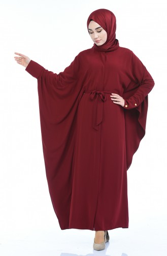 Claret Red Abaya 1075-02