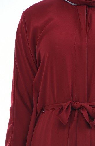 Claret Red Abaya 1075-02