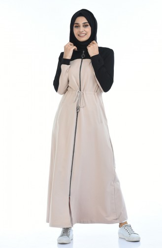 Beige Abaya 4070-02