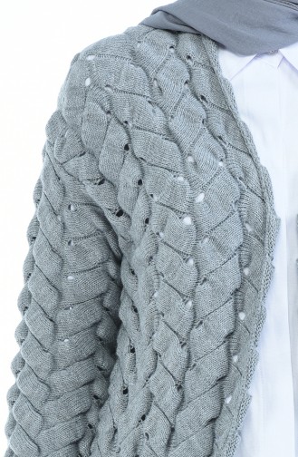 Gilet Tricot 1481-01 Gris 1481-01