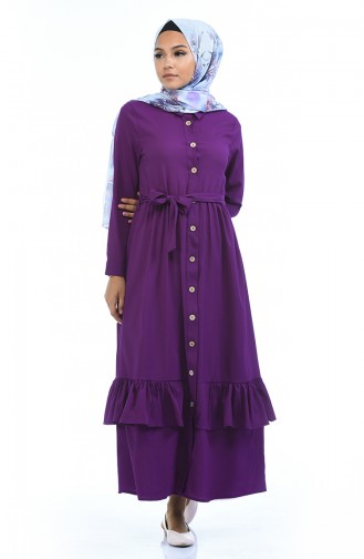 Purple Hijab Dress 5790-06