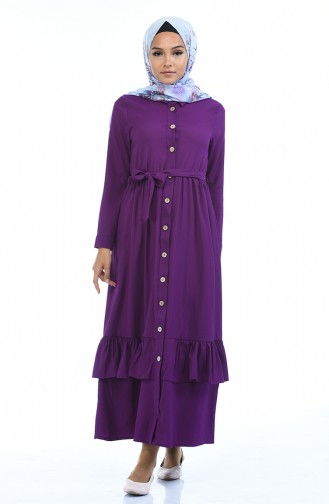 Purple Hijab Dress 5790-06