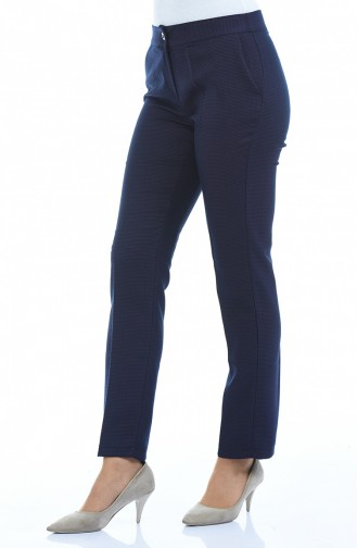 Pantalon a Motifs 4250-03 Pourpre 4250-03