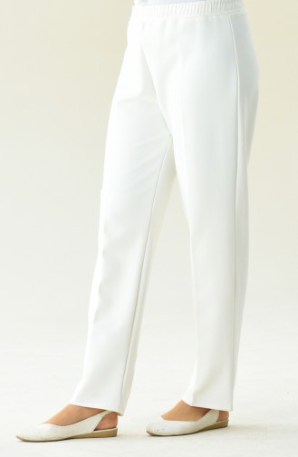 Pantalon Taille élastique 2105-01 Creme 2105-01