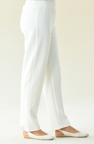 Pantalon Taille élastique 2105-01 Creme 2105-01