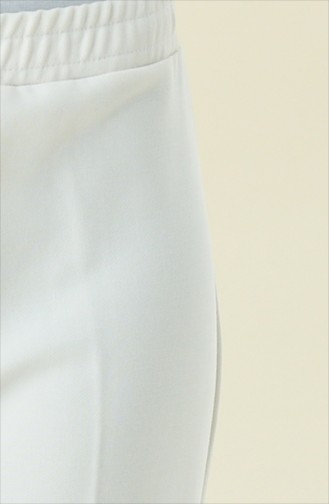 Pantalon Taille élastique 2105-01 Creme 2105-01