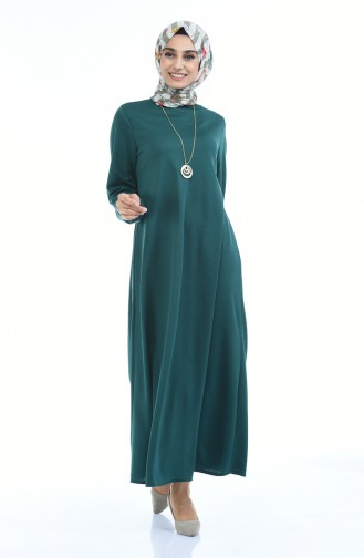 Emerald Green Hijab Dress 0103-07