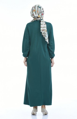 Emerald Green Hijab Dress 0103-07