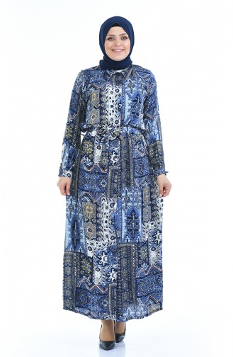 Robe Hijab Indigo 7648-01