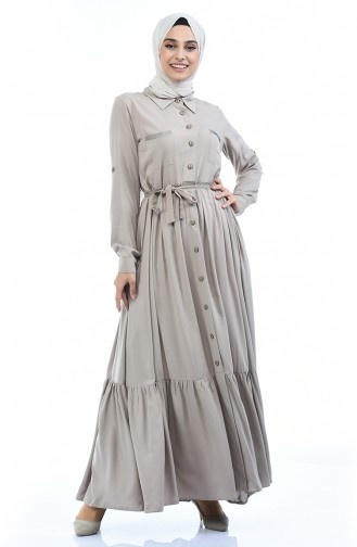 Mink Hijab Dress 99208-01