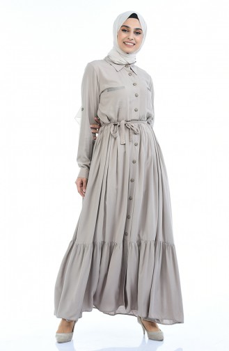Mink Hijab Dress 99208-01