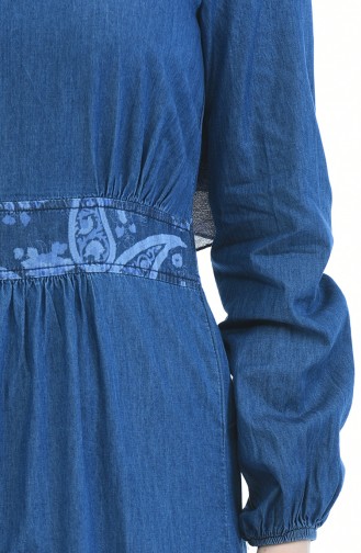 فستان أزرق كحلي 4068B-03