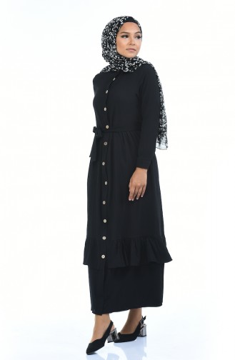 Black İslamitische Jurk 5790-07