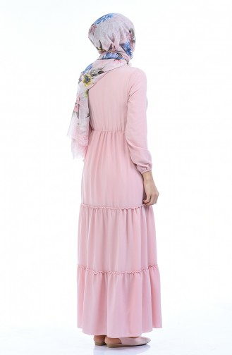 Powder Hijab Dress 1102-07