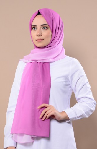 Degradeli Şİfon Şal 13086-12 Pembe