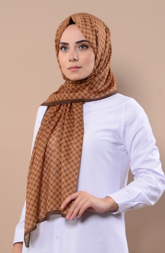 Châle Coton a Motifs 4518-12 Café au Lait 4518-12