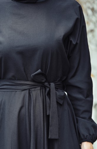 Black Hijab Dress 12011-06