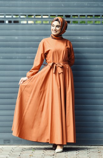 Tan Hijab Dress 12011-03