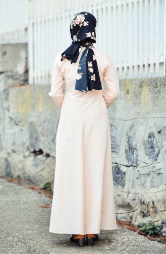 Powder Hijab Dress 12012-08