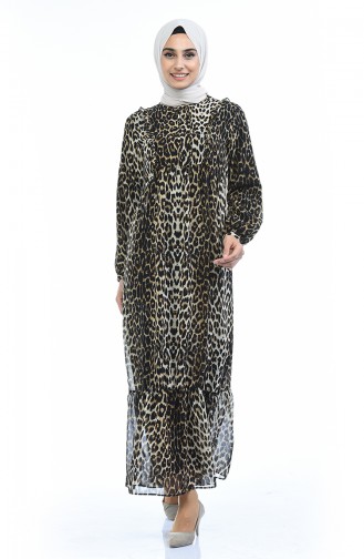 Black Hijab Dress 3502A-02