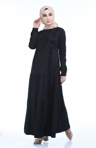 فستان أسود 4055-01