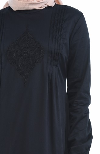 Black Hijab Dress 4055-01