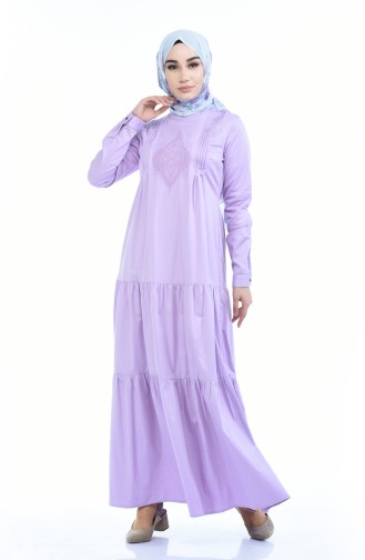 Lilac İslamitische Jurk 4055-02