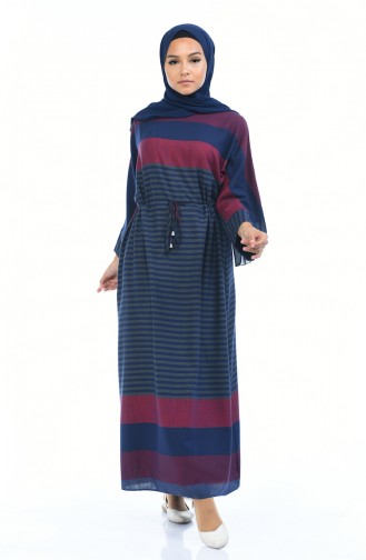 Khaki Hijab Dress 18147-01