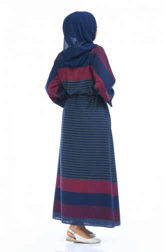 Khaki Hijab Dress 18147-01