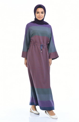 Red Hijab Dress 18147-03