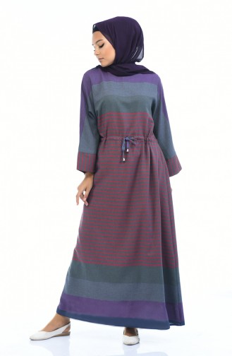 Robe a Lacets 18147-03 Gris Rouge 18147-03