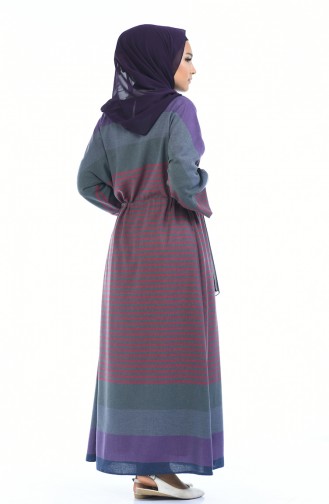 Robe a Lacets 18147-03 Gris Rouge 18147-03