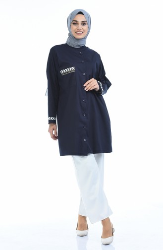 Navy Blue Tunics 3604-01