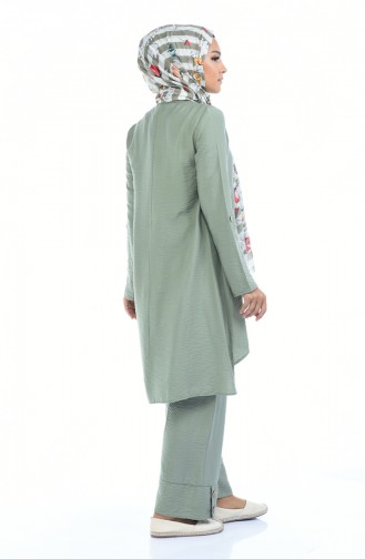 Ensemble Deux Pieces Tunique Pantalon 5810-07 Vert 5810-07